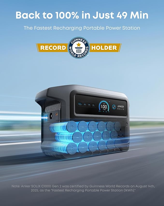 Anker SOLIX C1000 Gen 2 Portable Power Station