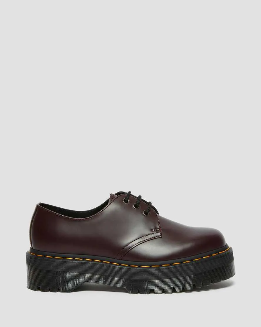 1461 Burgundy Smooth Leather Platform Shoes