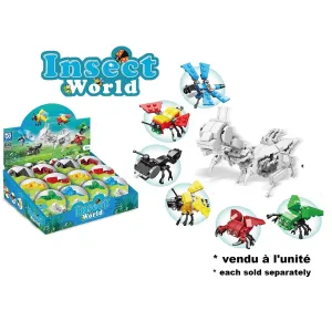 29-31pcs Insect World 6in1 Building Blocks 2.5in Capsule   6 