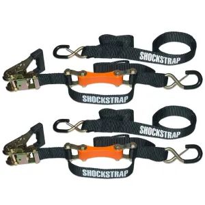 7FT X 1.5IN RATCHET STRAP - ORANGE 2 Pack