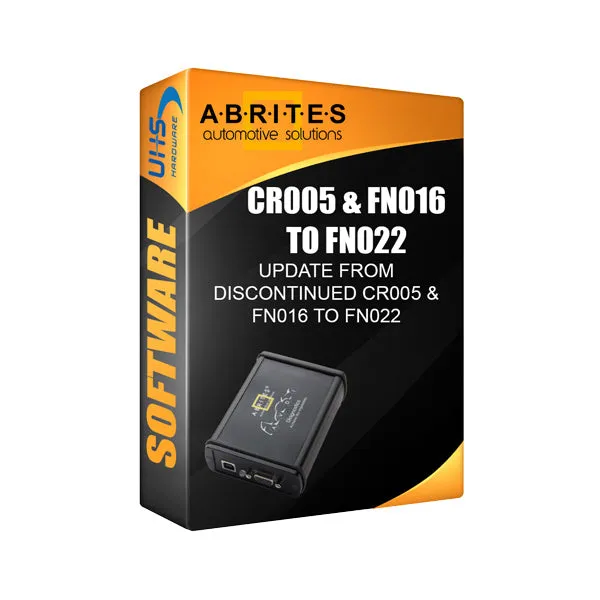 ABRITES - AVDI - CR005 & FN016 to FN022 Software Upgrade - FCA vehicles (Software Upgrade Only)