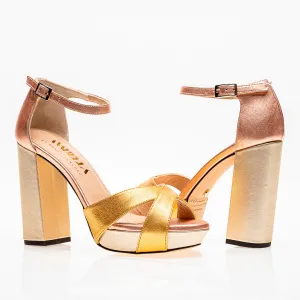 Actitud Platforms Pink Gold