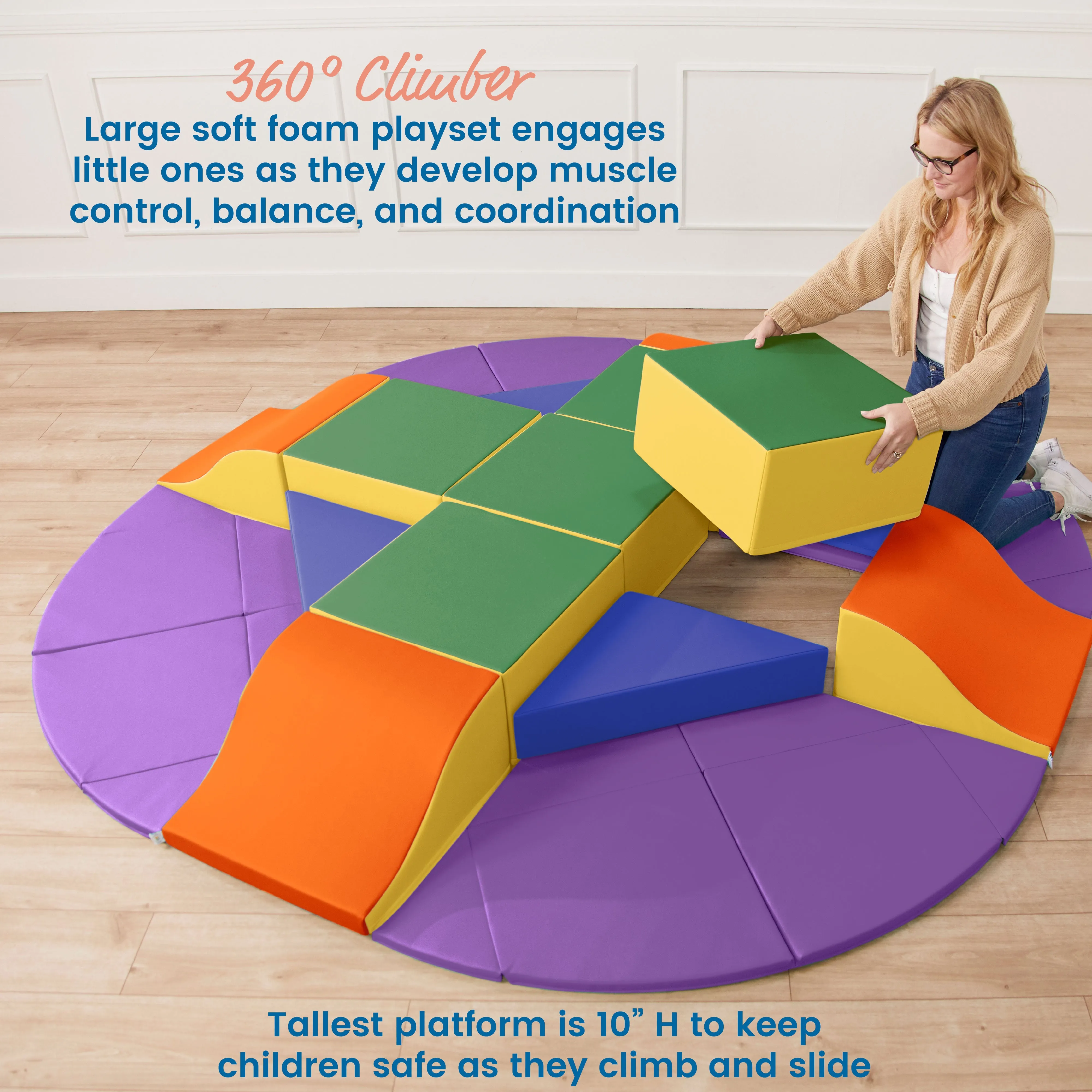 Adventurer's Summit with Slides, 360 Climber, 17-Piece