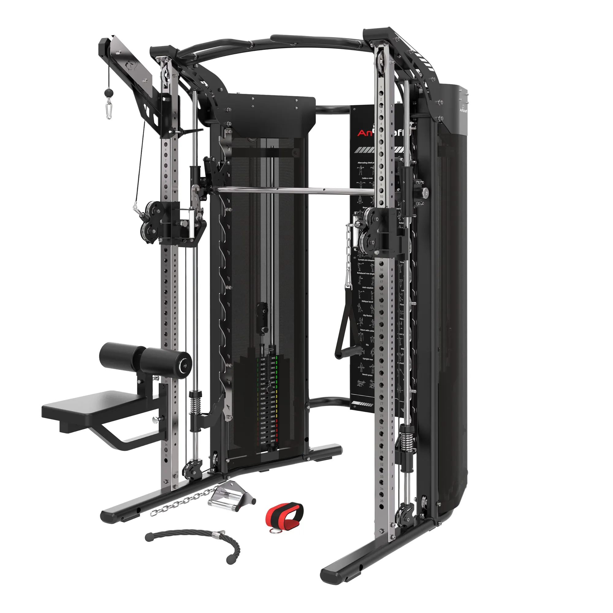 Amstaff Fitness Lat Pull Down & Seat Attachment Kit (SD-2500/5000 Series)