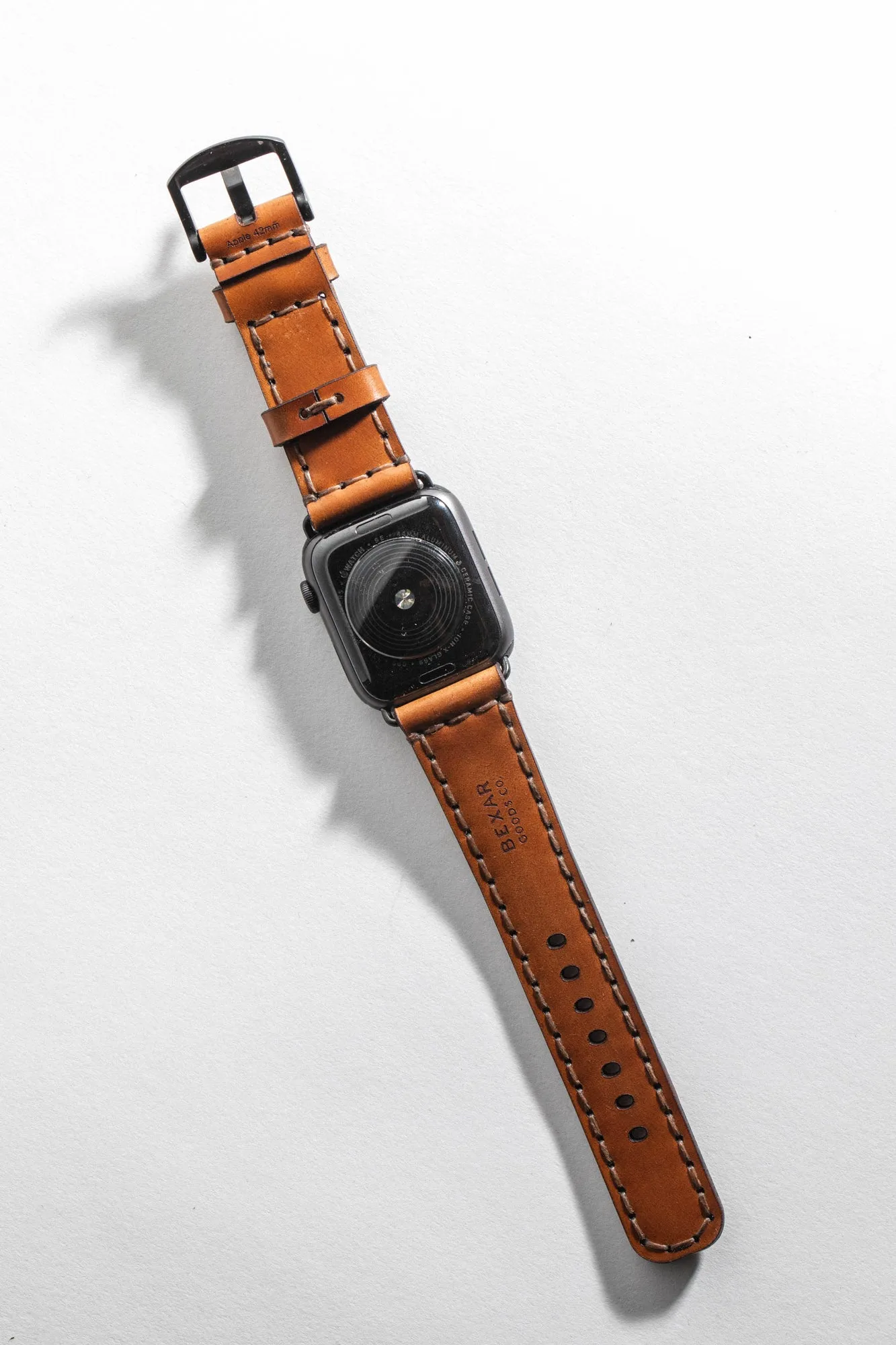 Apple Watch Strap Explore Whiskey Cordovan