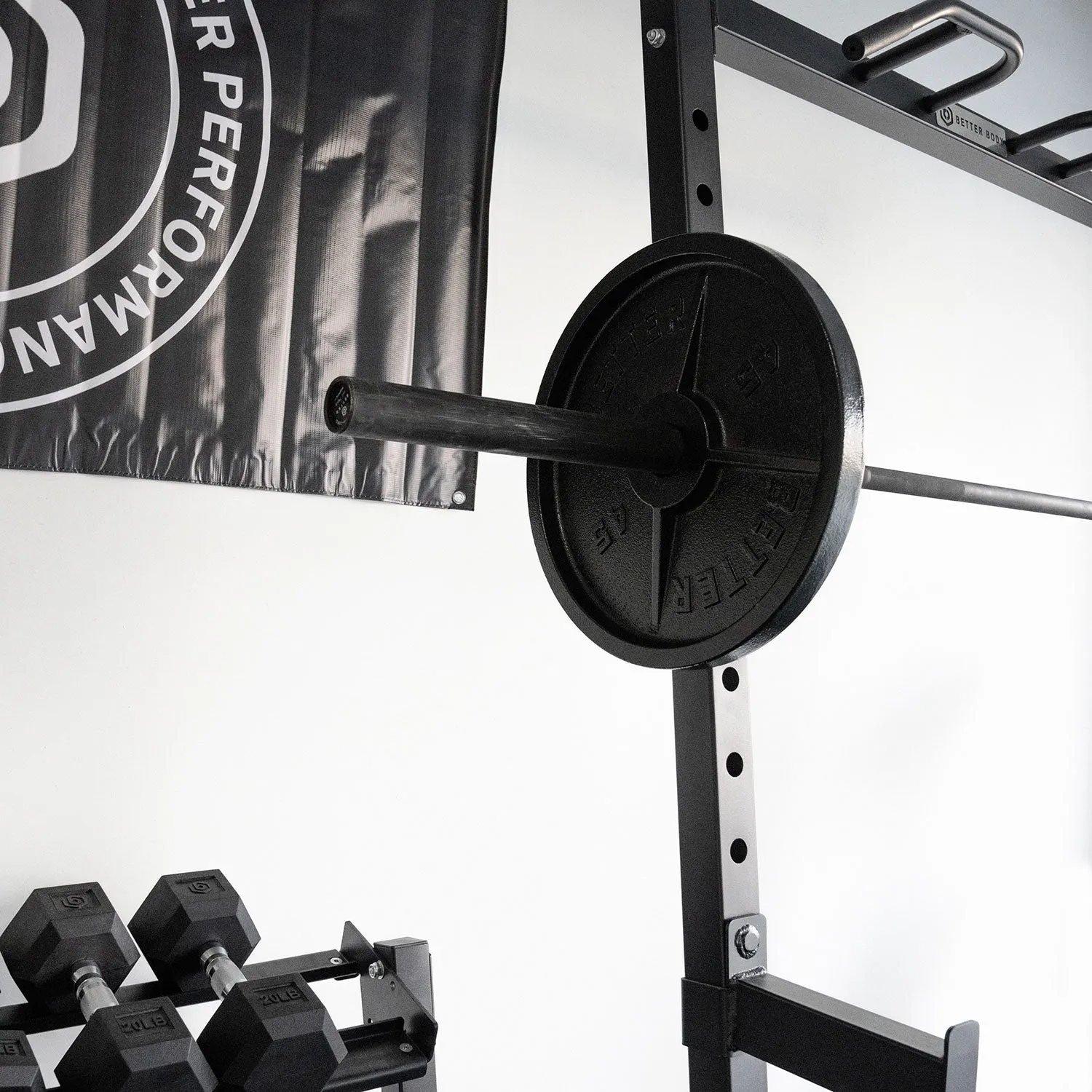 Better Body Power Bundle with Incline Squat Rack | 5-45lbs