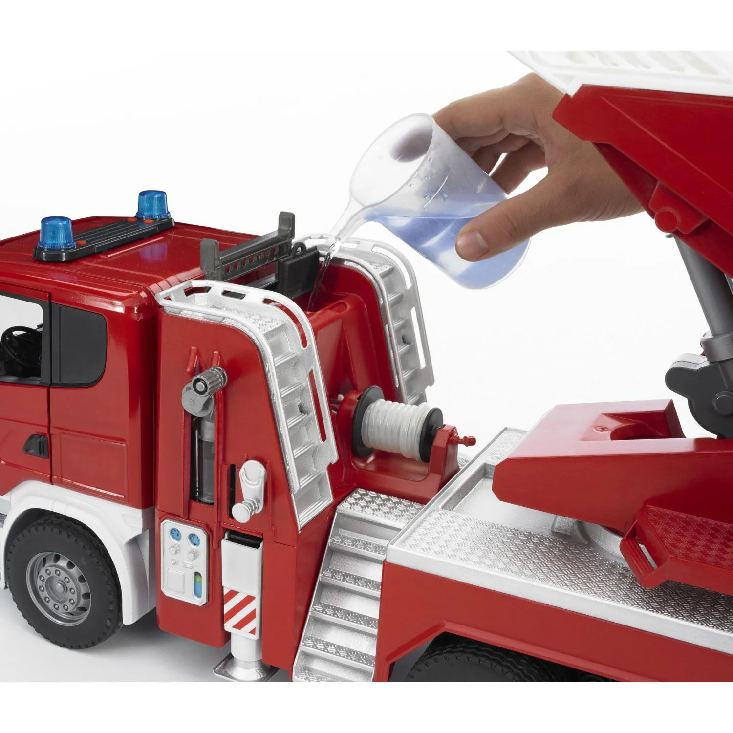 Bruder SCANIA R-Series Fire Engine Truck with Working Water Pump and Lights & Sound Module