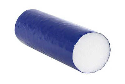 CanDo Foam Roller - PE foam, Blue TufCoat Finish - 4" x12" - Round