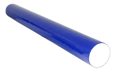 CanDo Foam Roller - PE foam, Blue TufCoat Finish - 4" x12" - Round