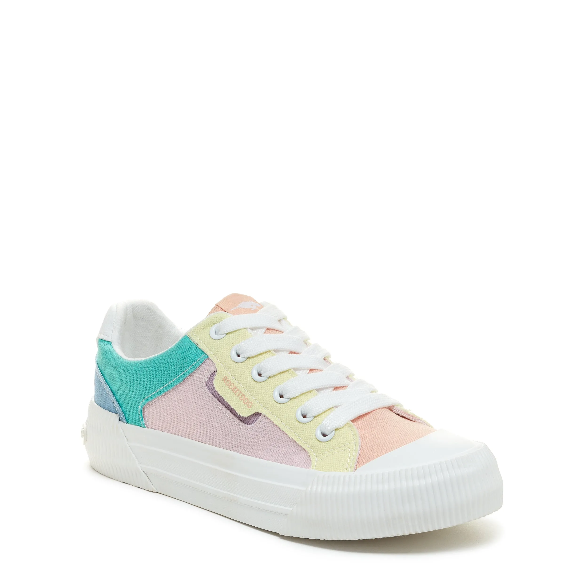 Cheery Pastel Colour Block Trainers