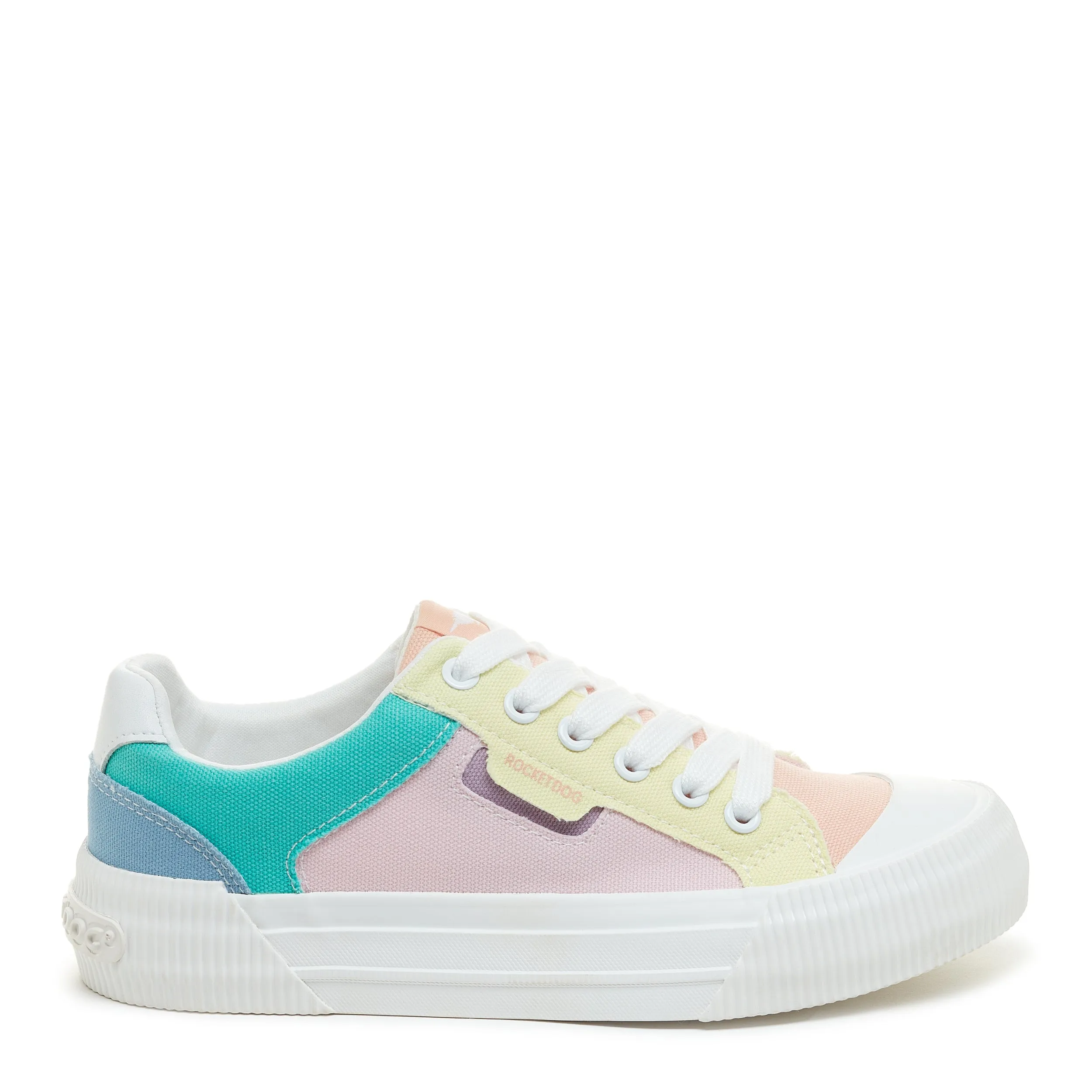 Cheery Pastel Colour Block Trainers