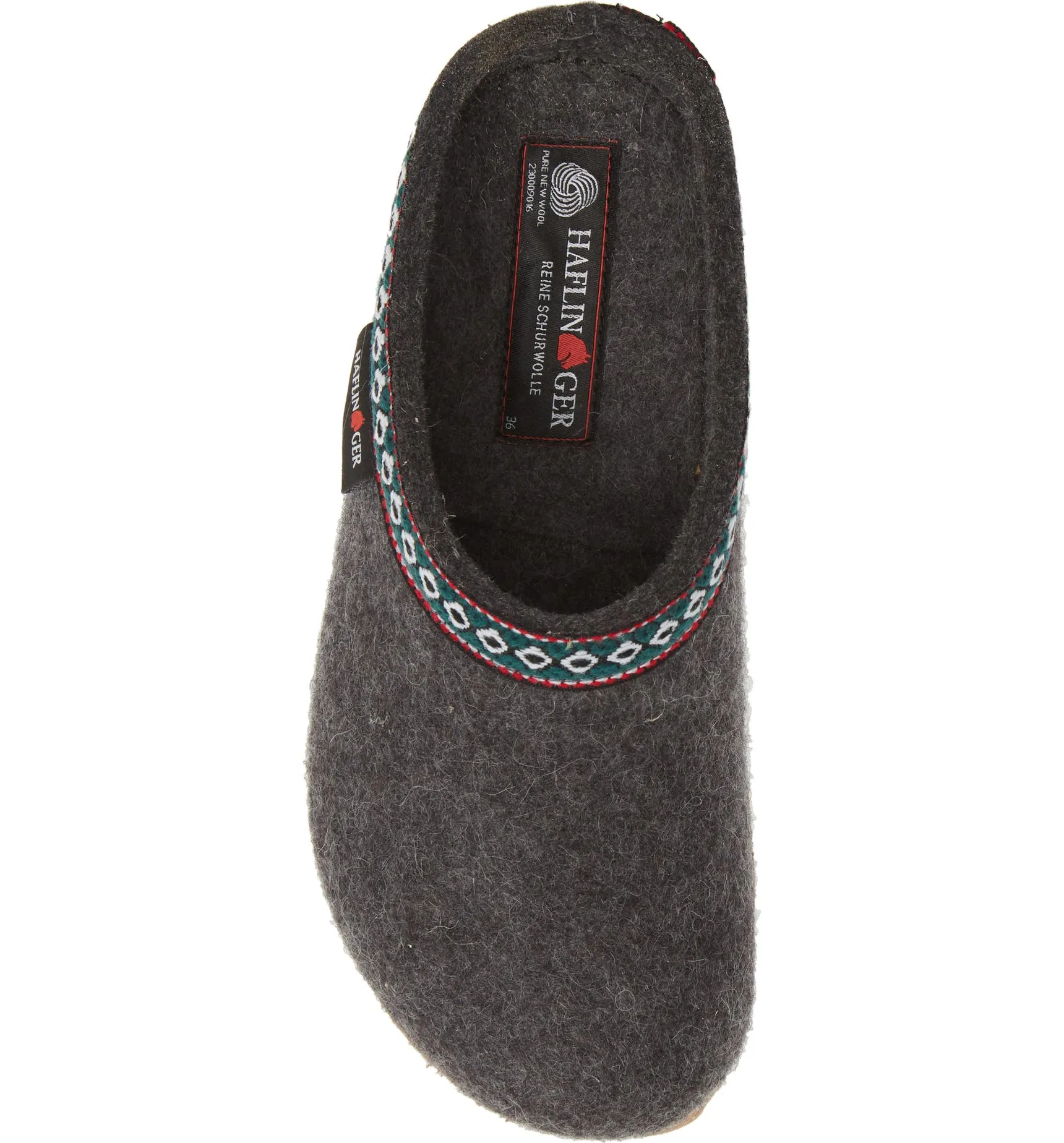 Classic Boiled Wool Clog "Gizzy" in Grey