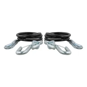 CURT 44-1/2" Safety Cables w/2 Snap Hooks - 5,000 lbs. - Vinyl Coated - 2 Pack [80151]