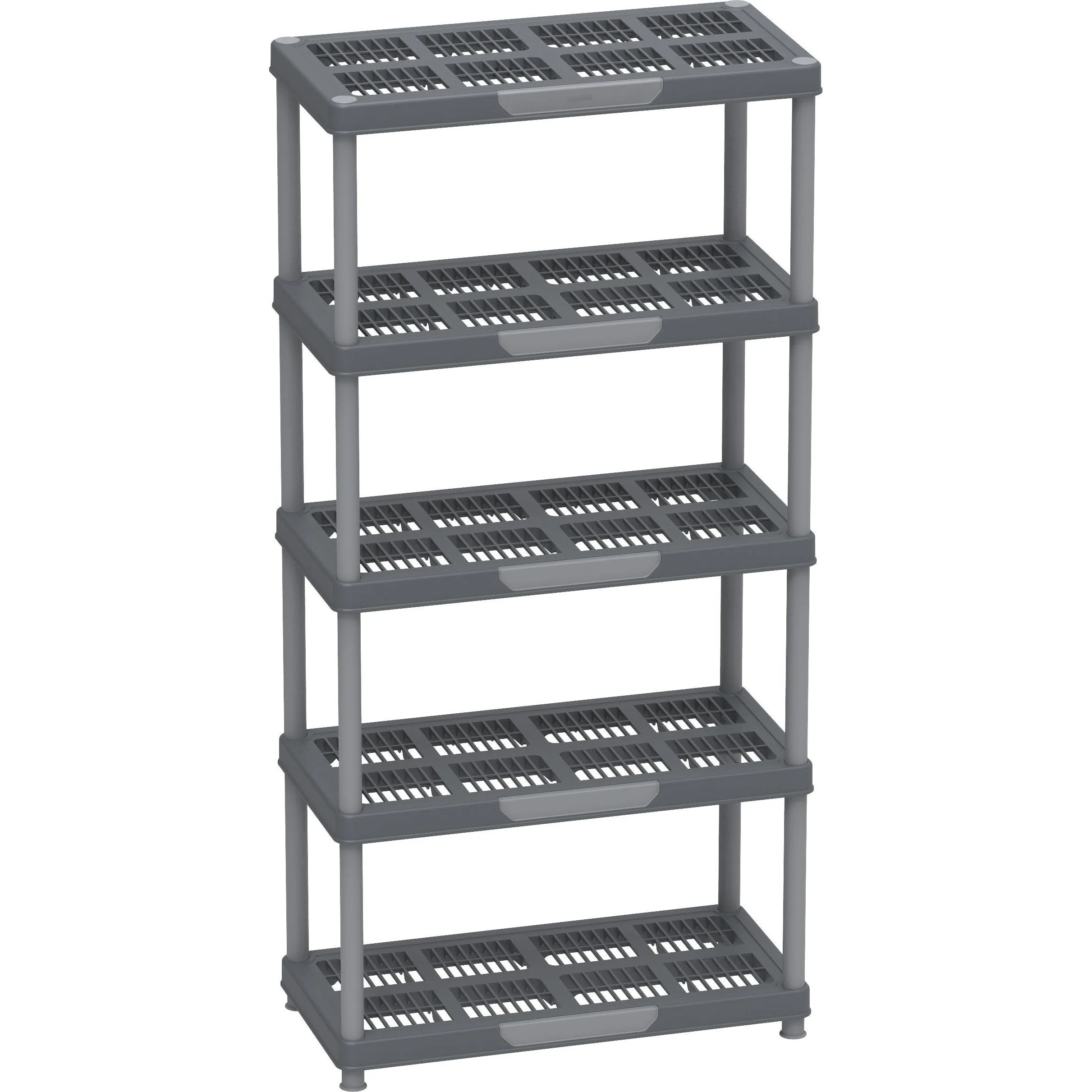 Duramax Plastic Heavy Duty Multipurpose Freestanding Duramax 5 Tier Shelving Rack