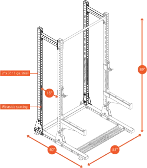 Extension for Y120 Rugged Series Half Rack (Extension Only, Rack Not Included)