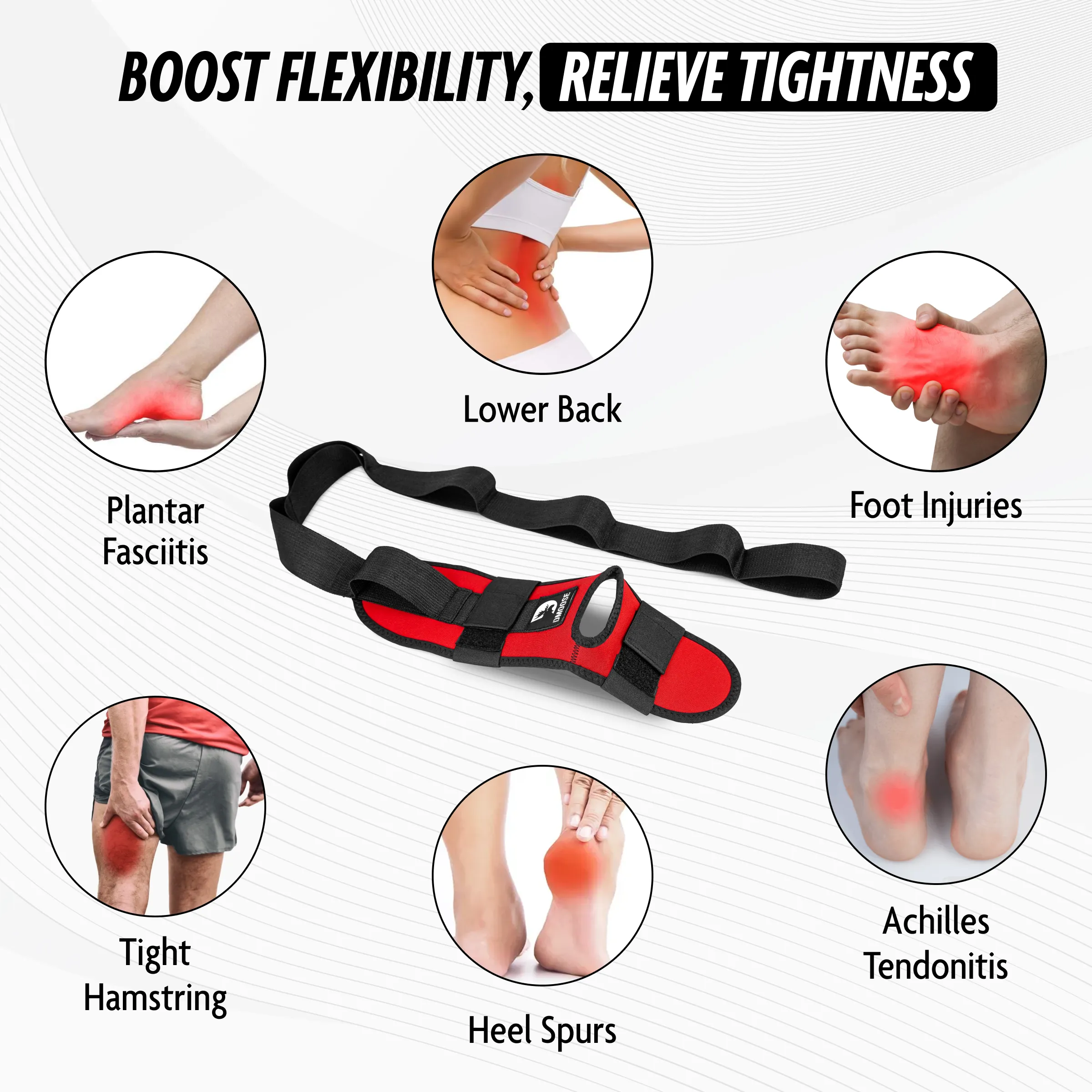 Foot & Leg Stretcher for Pain Relief & Flexibility