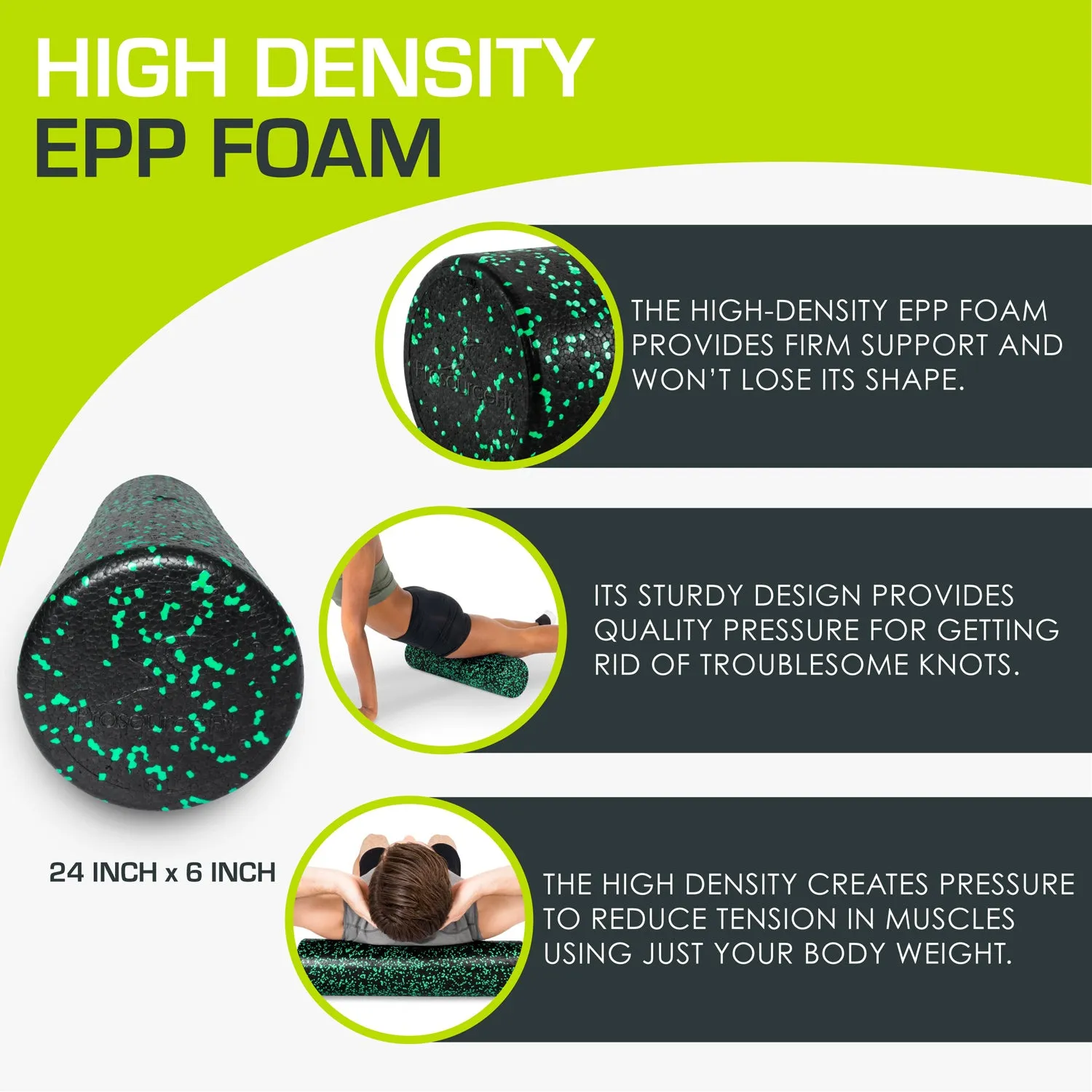 High Density Speckled Foam Roller