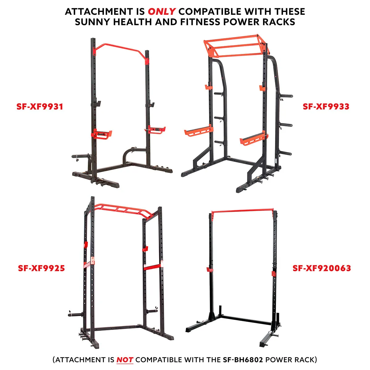 J-Hooks Barbell Holder, Power Rack Attachment