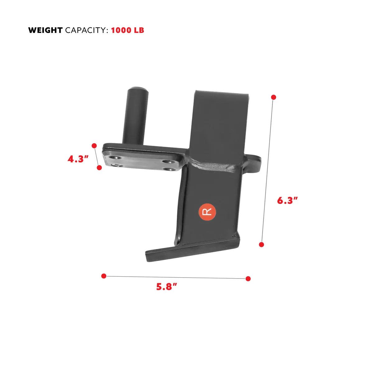 J-Hooks Barbell Holder, Power Rack Attachment