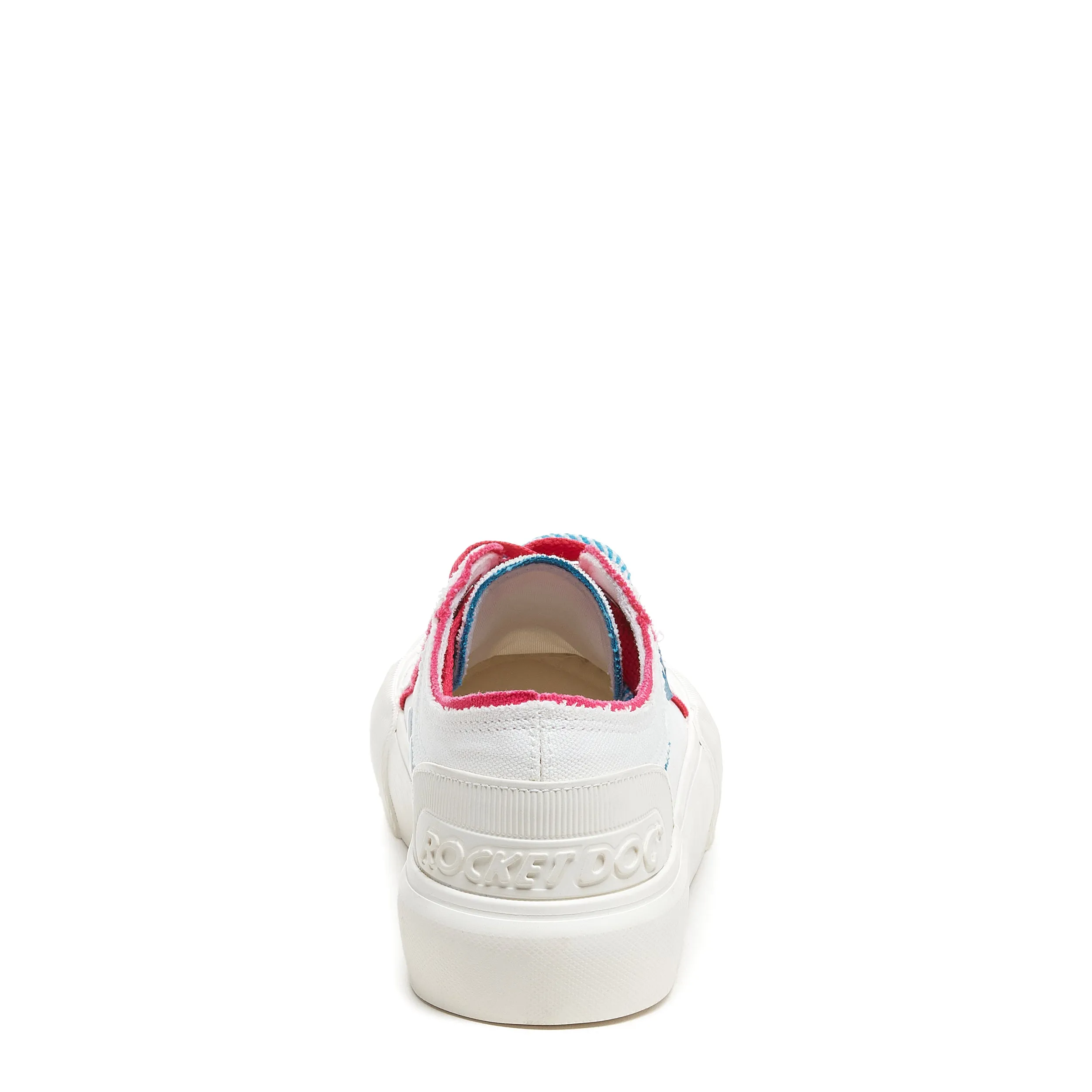 Jazzin Plus White Double Lace Platform Trainers