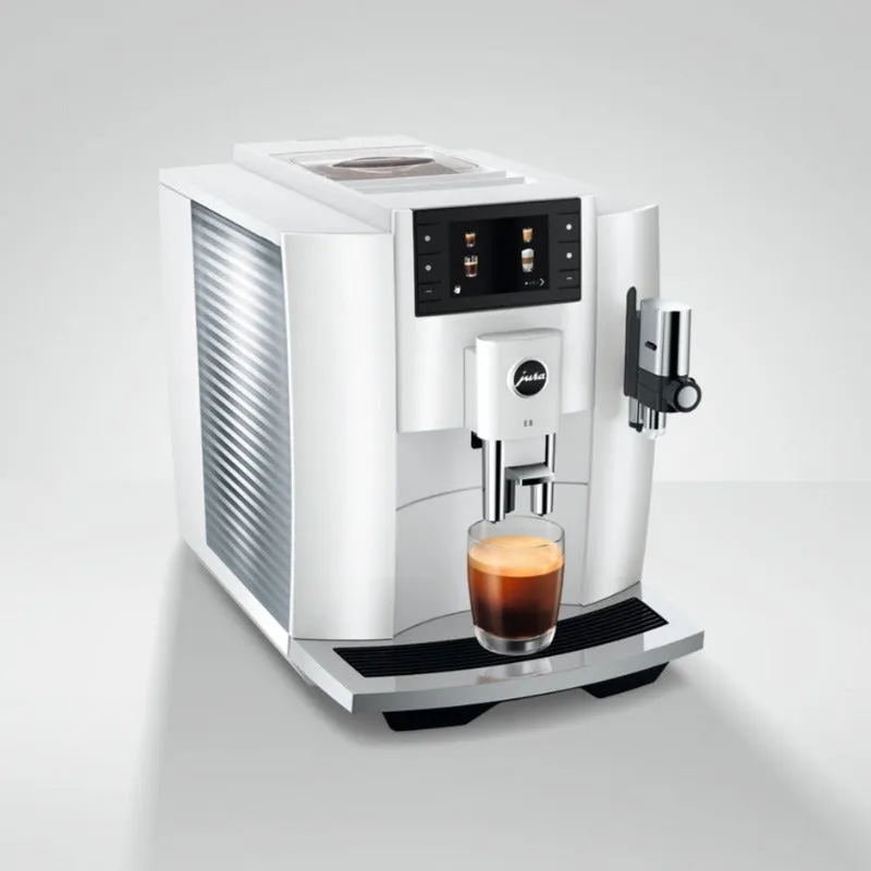 Jura E8 Coffee Maker Piano White