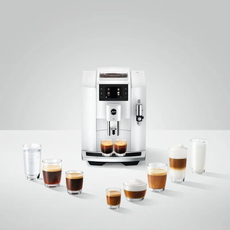 Jura E8 Coffee Maker Piano White