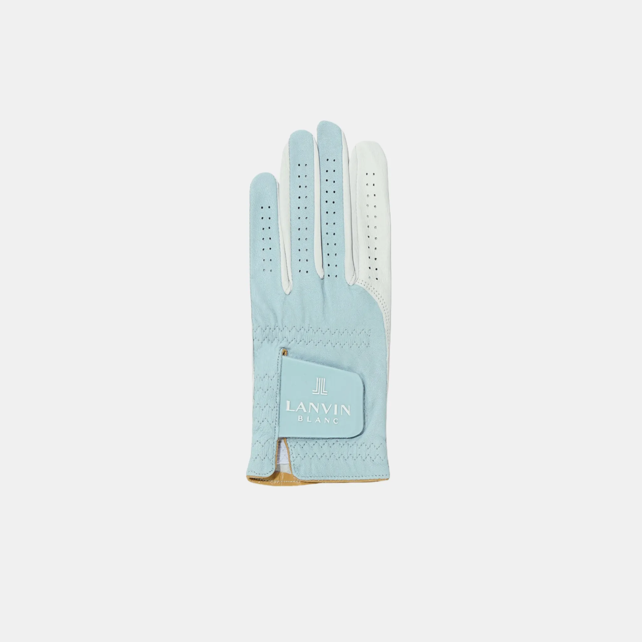 Lanvin Blanc Lambskin Left Hand Glove - Blue