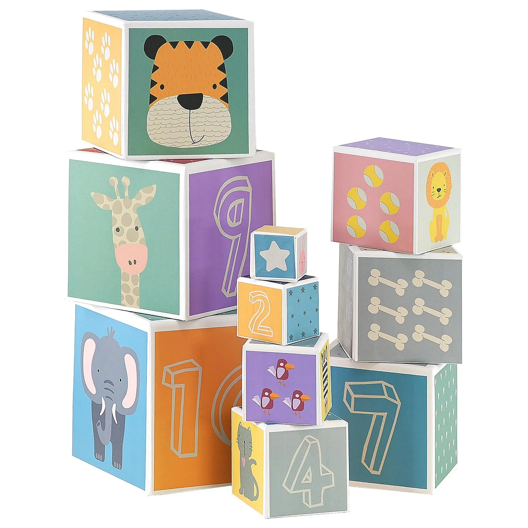 Large Nesting & Stacking Blocks Cubes Set