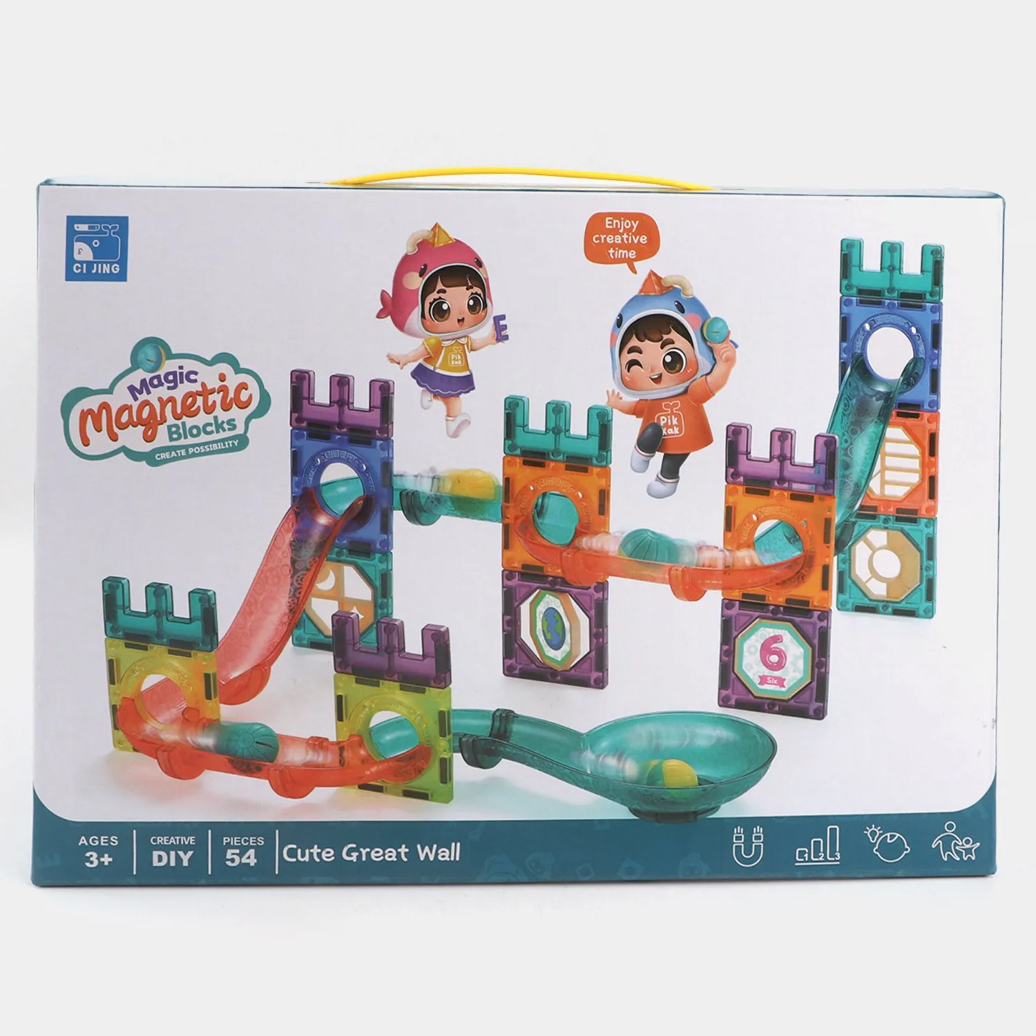 Magnetic Blocks 54Pcs