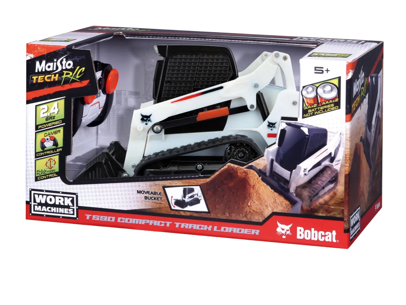 Maisto Tech RC Work Machines Bobcat T590 Compact Track Loader