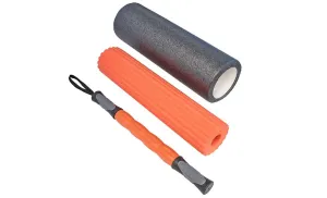 MD Buddy Foam Roller Set (3 Piece, W/Msg Stick)