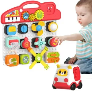 Multifunctional Early Education Busy Activity Blocks Board - 081