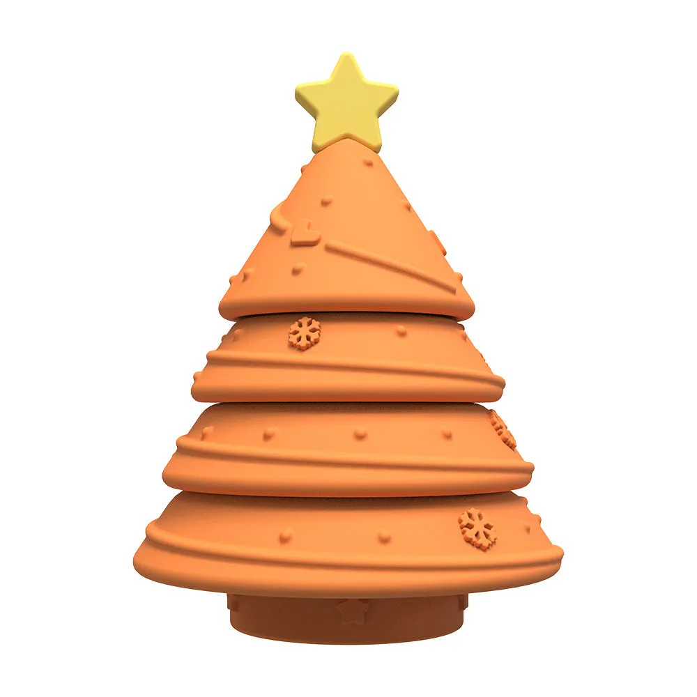 New Silicone Christmas Tree Jenga Children's Color Cognitive Educational Toys