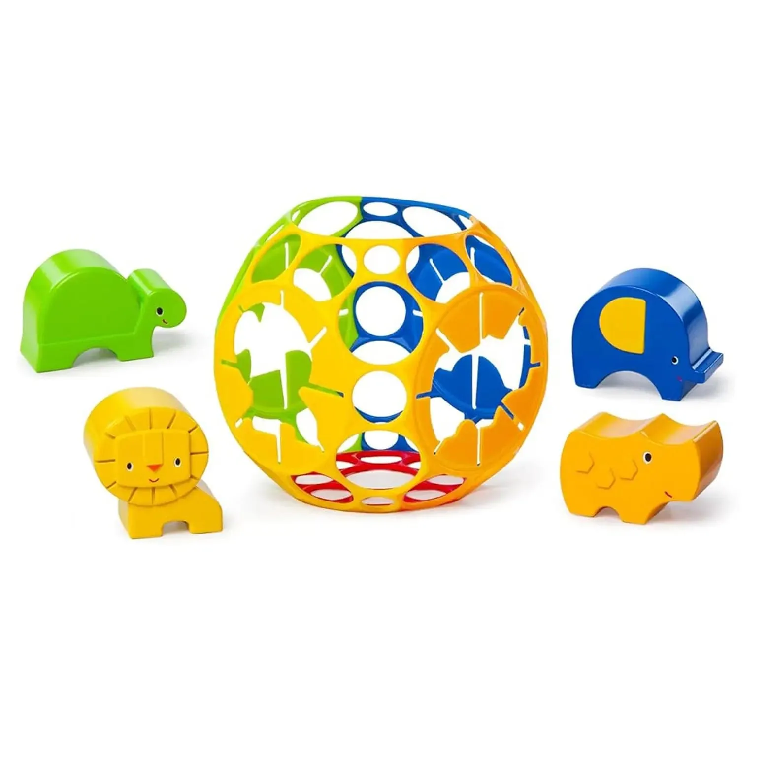 Oball Jungle Adventures Shape Sorter Flexible Toy Baby Toddler 6m 