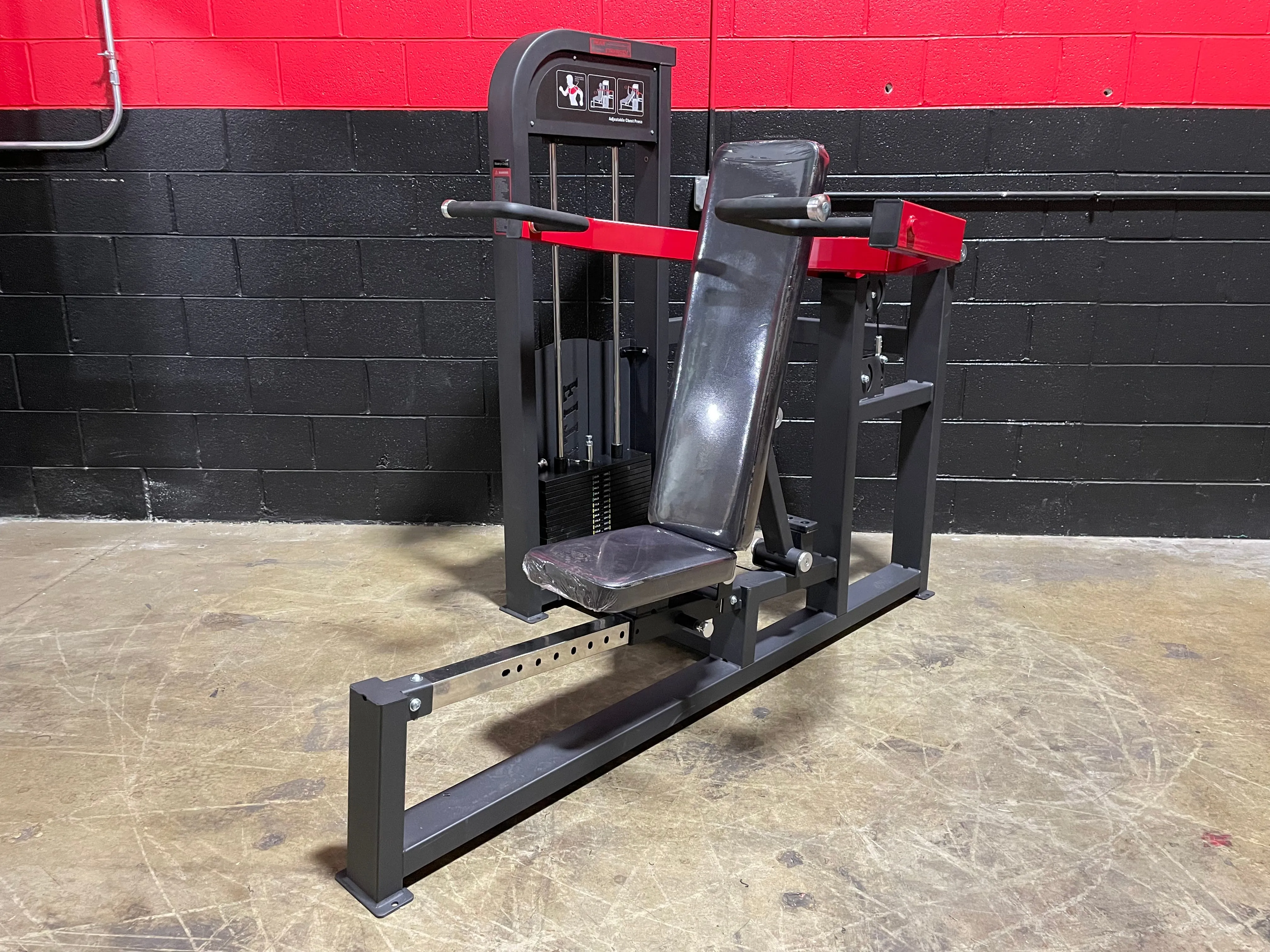 Pin-Loaded Adjustable Chest & Shouler Press Selectorized Weight Machine - 5056