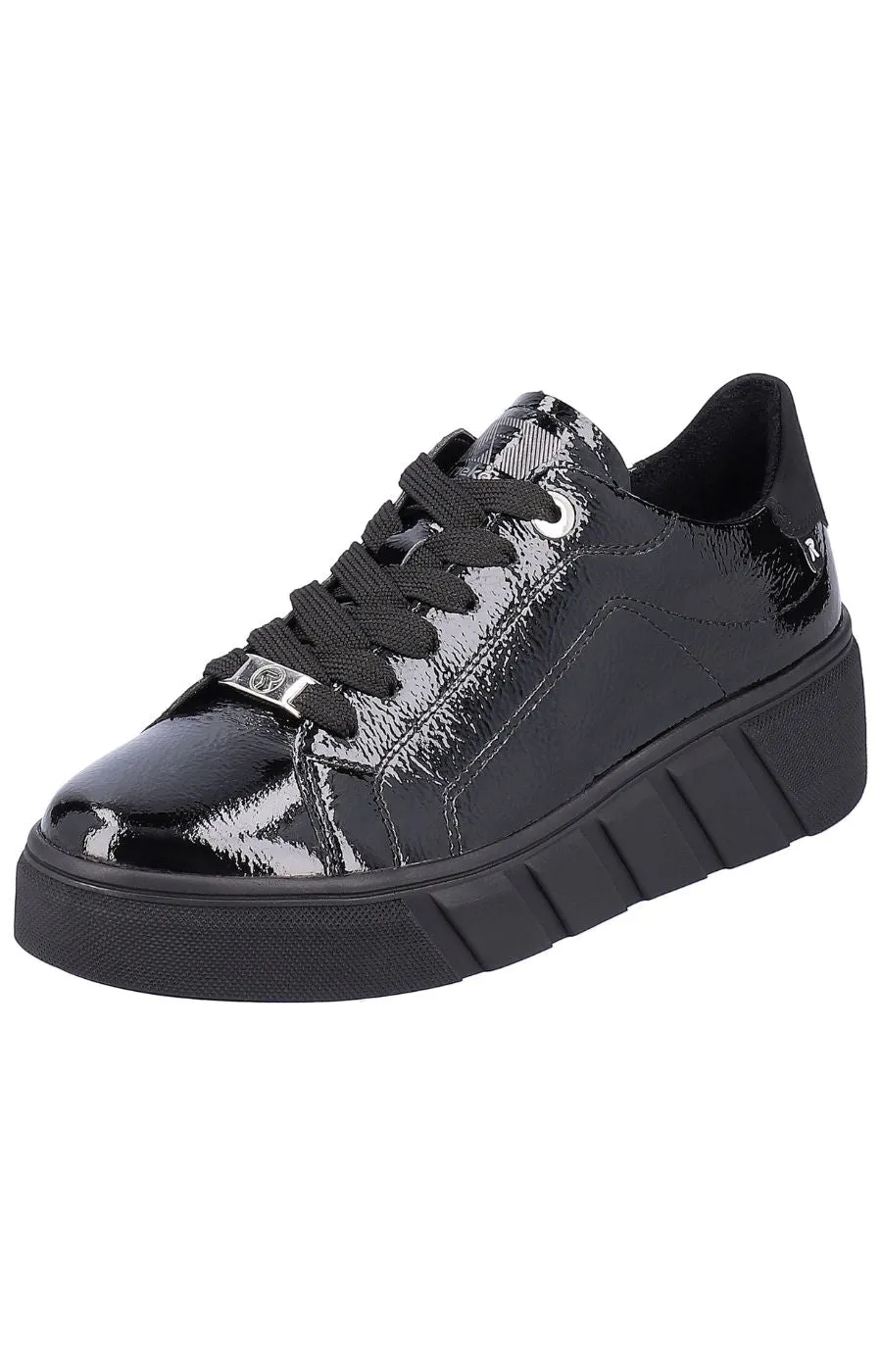 Rieker Low Top Trainers in Black