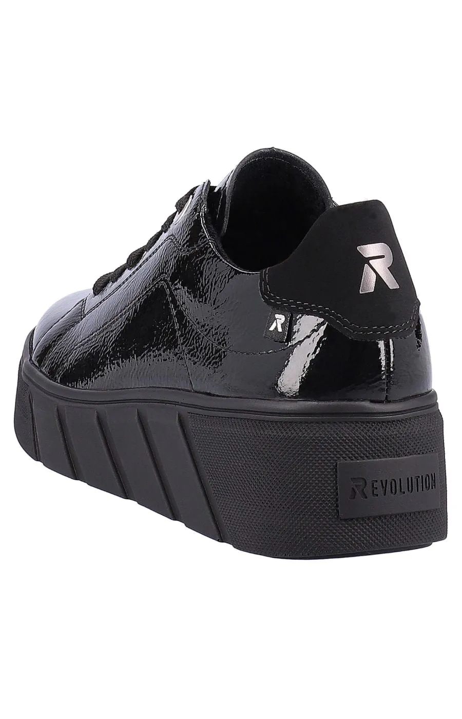 Rieker Low Top Trainers in Black