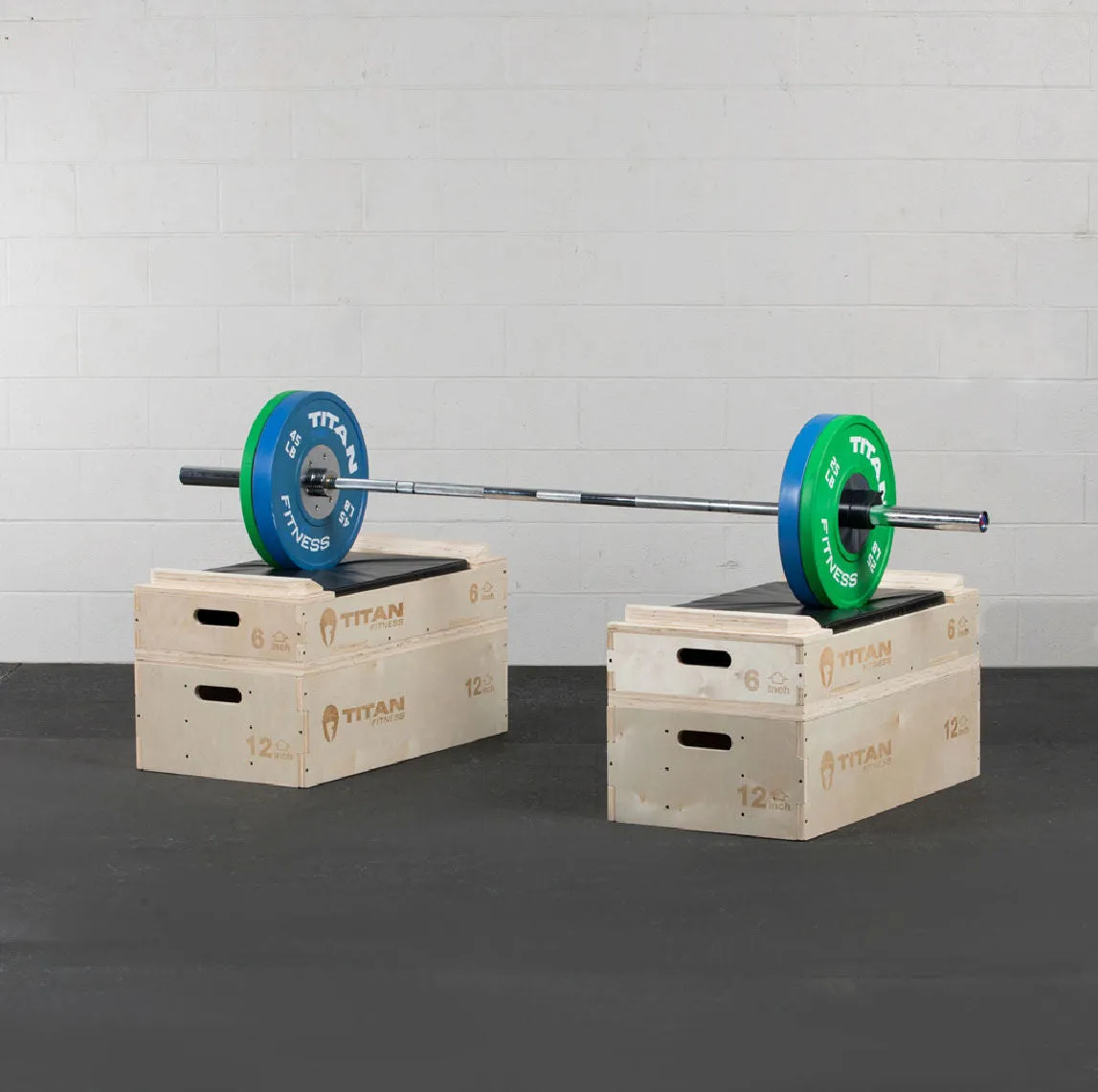 Stackable Wood Jerk Blocks with Silencer Pad