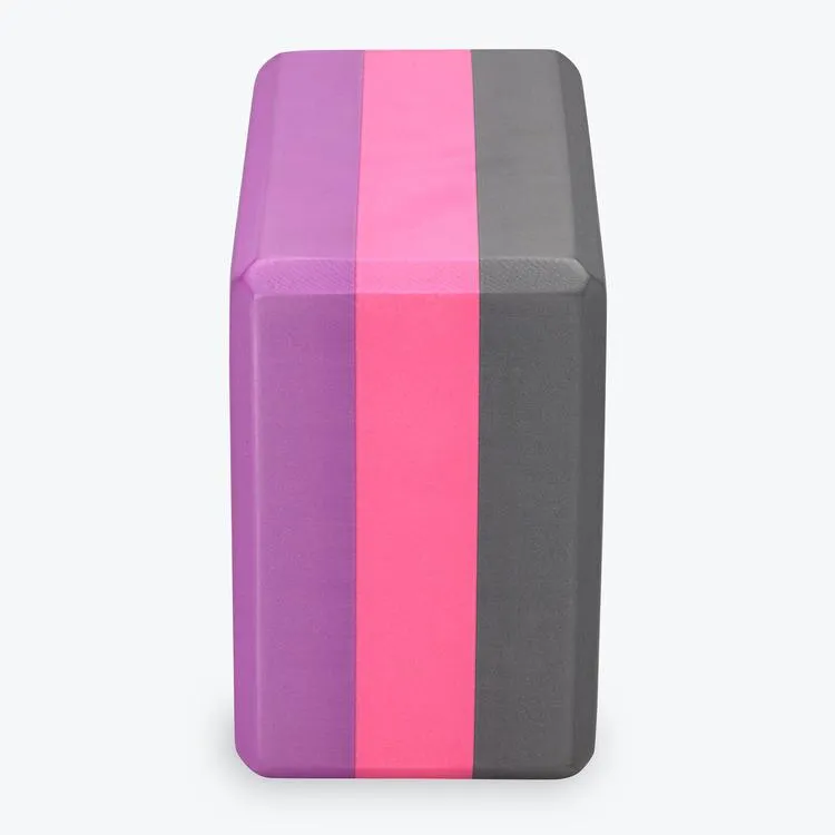 Tri-Color Yoga Block