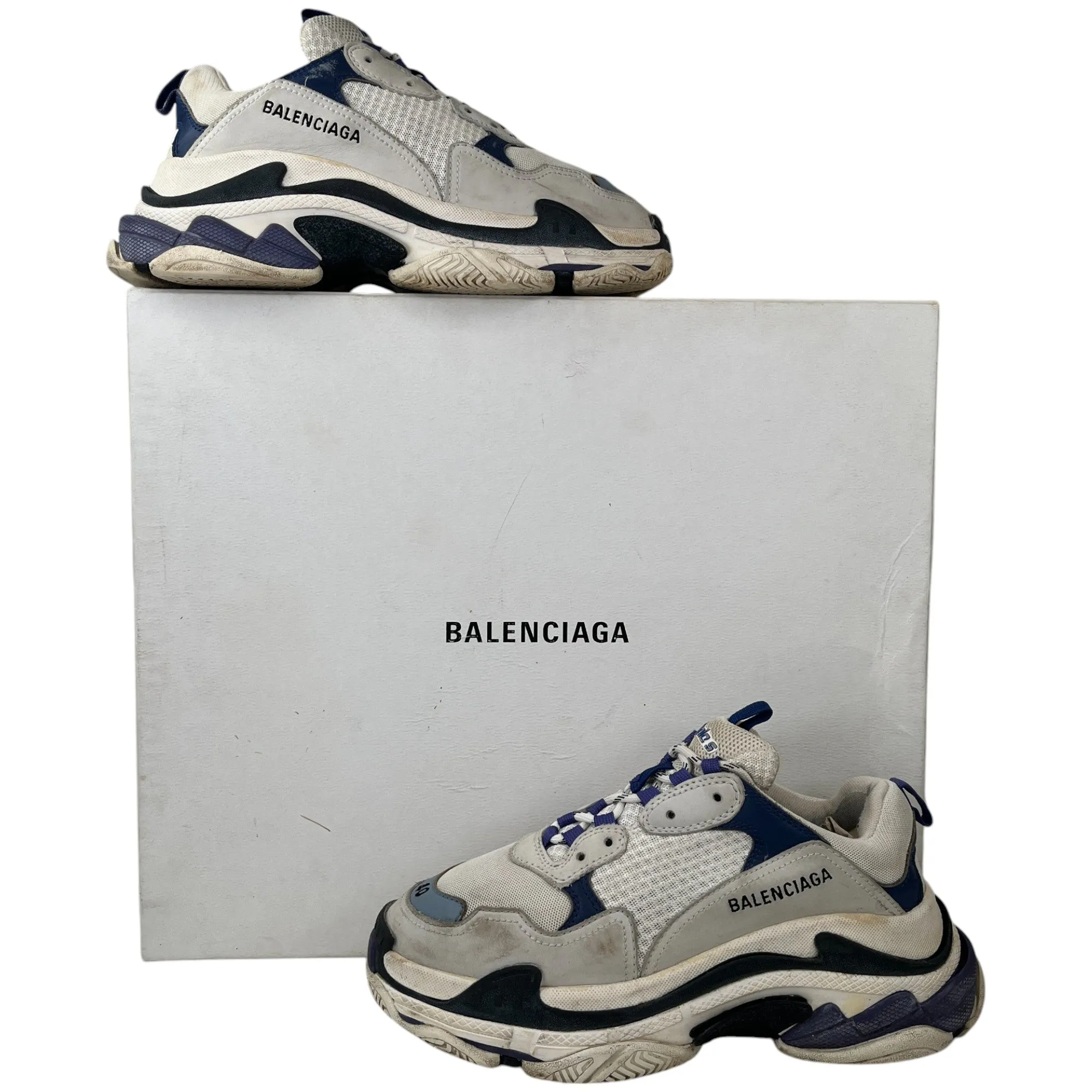 Women's Triple S Low Trainers Grey Size EU 40 / UK 7